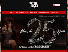 Tablet Screenshot of coyoteuglysanantonio.com